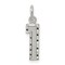 Sterling Silver Small #1 Charm Number Pendant Jewelry 20mm x 7mm